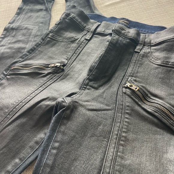 Women's COH Citizen's of Humanity Coated Black Jeans Sz. - 28 - Picture 2 of 6